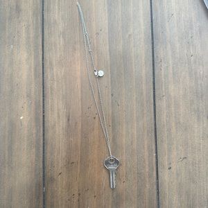 Fearless key silver necklace!! Never used!!
